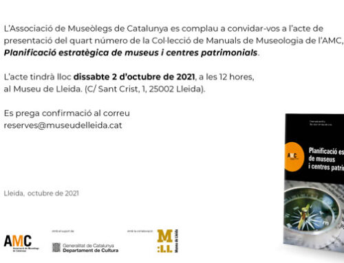 Presentació quart Manual de Museologia de l’AMC: Planificació estratègica de museus i centres patrimonials a Lleida