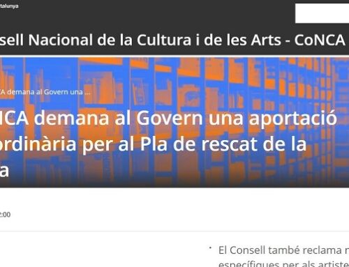 El Conca demana al govern una aportació extraordinària per al Pla de Rescat de la Cultura