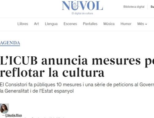 L’ICUB anuncia mesures per reflotar la cultura