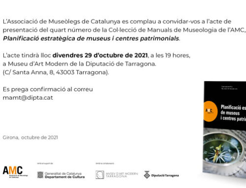 Presentació quart Manual de Museologia de l’AMC: Planificació estratègica de museus i centres patrimonials a Tarragona