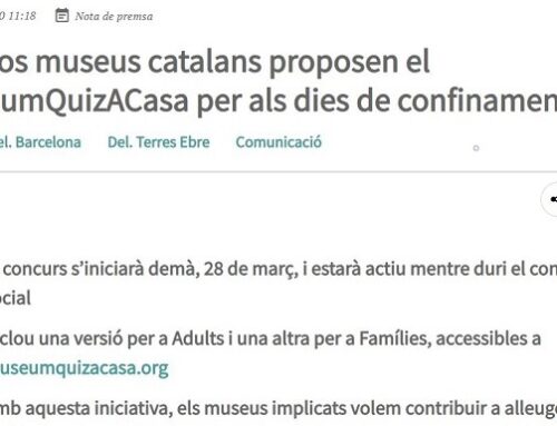 Diversos museus catalans proposen el #MuseumQuizACasa per als dies de confinament