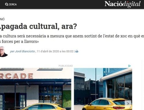 Apagada cultural, ara?