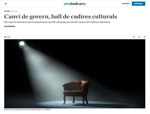 Canvi de govern, ball de cadires culturals